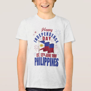 T-shirt En Tri-matière Bonne fête de l'indépendance Philippines Pinoy Fil