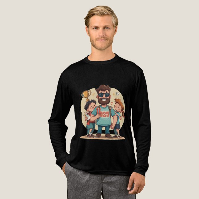 T-shirt En Tri-matière Bonne fête des pères 2025 (Recto complet)