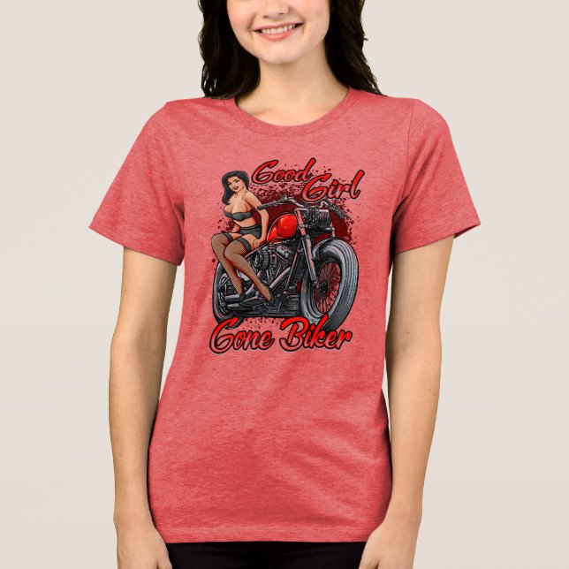 T-shirt En Tri-matière Bonne Fille Gone Biker (Recto)