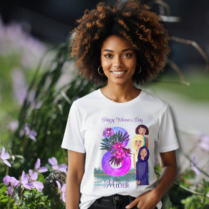 T-shirt En Tri-matière Bonne Journée des Femmes 8 mars