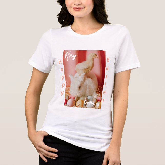 T-shirt En Tri-matière Bonne Pâques de nous (Recto)