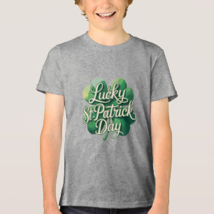 T-shirt En Tri-matière Bonne Saint-Patrick Typographie Vintage Quatre
