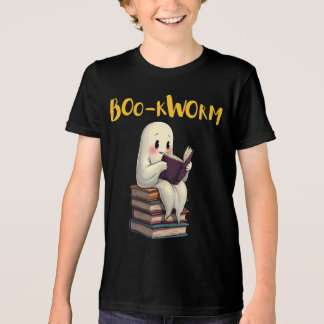 T-shirt En Tri-matière Boo-kworm Lire plus Livres Ghost Lecture Halloween