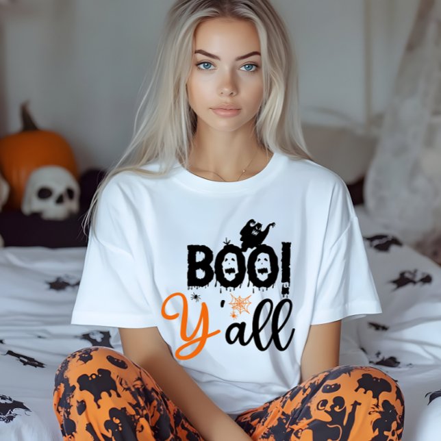 T-shirt En Tri-matière BOO Y'all, des nuits d'horreur à halloween. (Créateur téléchargé)
