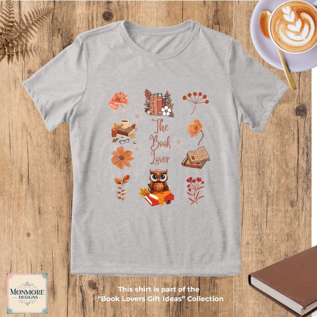 T-shirt En Tri-matière Book Lover Aesthetic Tri-Blend Shirt (Créateur téléchargé)