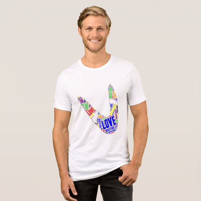 T-shirt En Tri-matière Boomerang Basic Love Gratitude Appréciation (Recto plein)