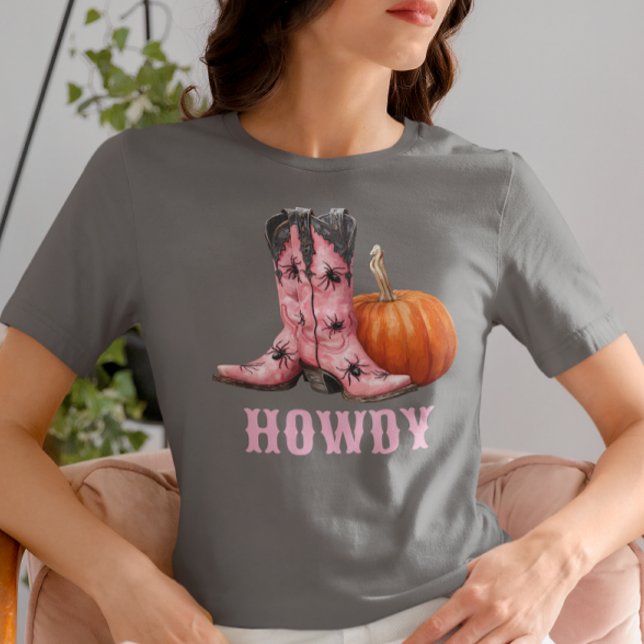T-shirt En Tri-matière Boots de cowboy de l'Halloween occidental Howdy (Créateur téléchargé)