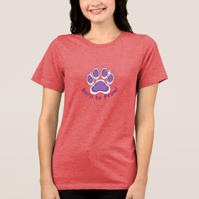 T-shirt En Tri-matière Born to Prowl Raccoon paw  (Recto)