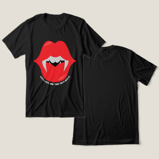 T-shirt En Tri-matière Bouche de vampire avec des crocs et des dents
