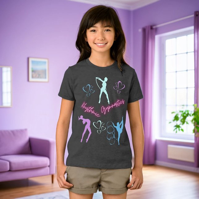 T-shirt En Tri-matière Boucle de gymnastique rythmique, ruban et balle (Créateur téléchargé)