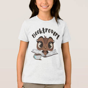 T-shirt En Tri-matière Boule de livres avec livre et café