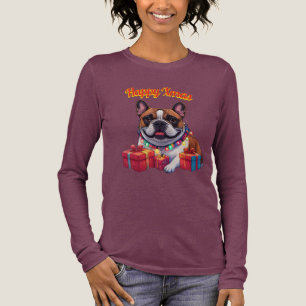 T-shirt En Tri-matière Bouledogue français French Bulldog chaîne de lumiè