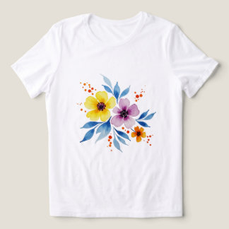 T-shirt En Tri-matière Bouquet de fleurs