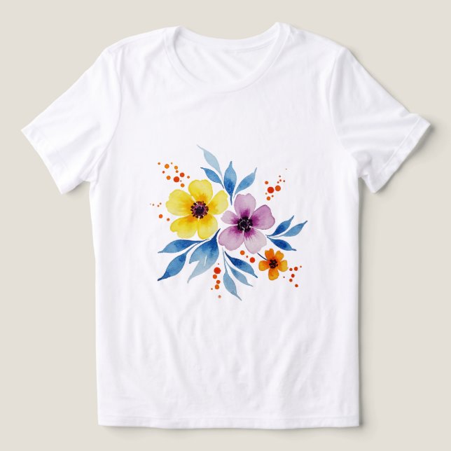 T-shirt En Tri-matière Bouquet de fleurs (Design Recto)