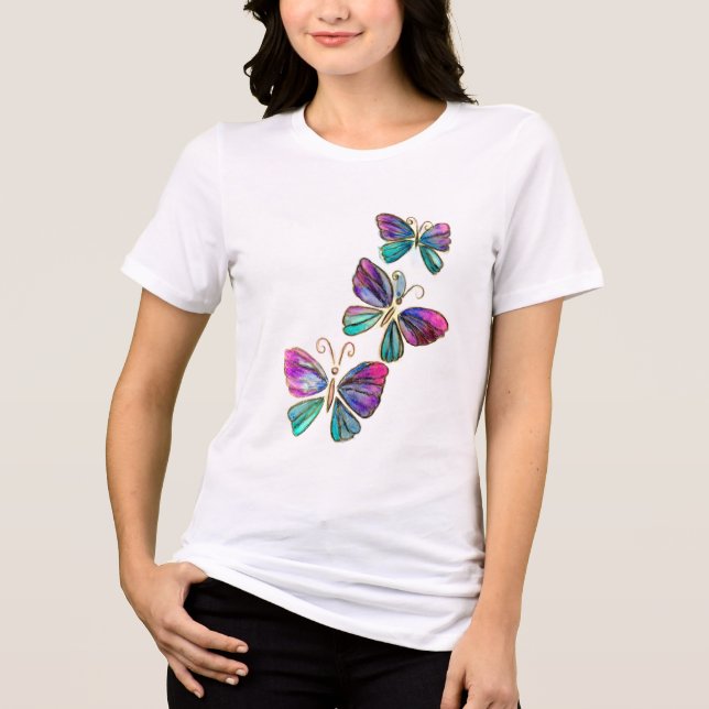 T-shirt En Tri-matière Bouteilles d'aquarelle (Recto)