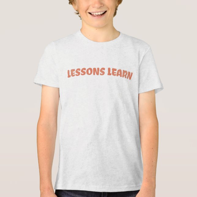 T-shirt En Tri-matière Boy/Kids Energy Flow Lessons Learn T Shirt  (Recto)