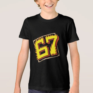 T-shirt En Tri-matière Brainrot 67 : Numéro en feu