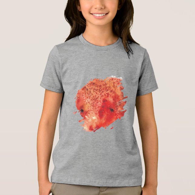 T-shirt En Tri-matière Braises Se Déployant (Recto)