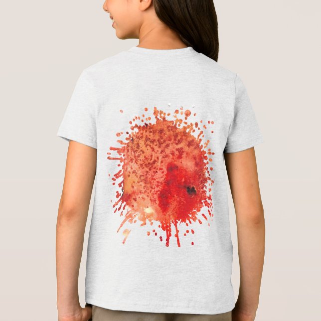 T-shirt En Tri-matière Braises Se Déployant (Verso)