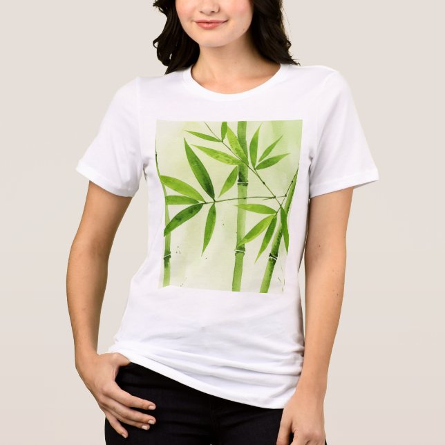T-shirt En Tri-matière  Branches de bambou (Recto)