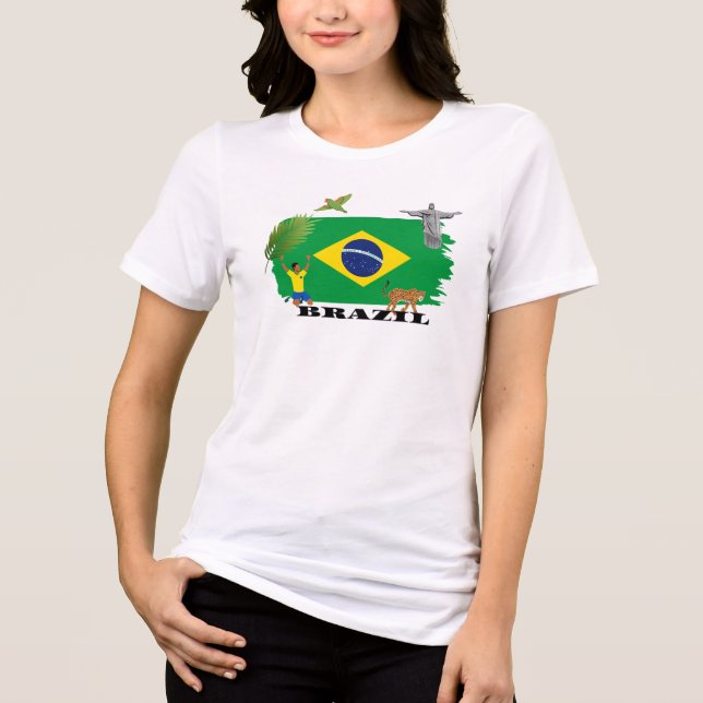 T-SHIRT  EN TRI-MATIÈRE BRAZIL (Recto)