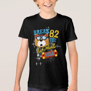 T-shirt En Tri-matière Break the Skate Rule : Cool Cat Edition