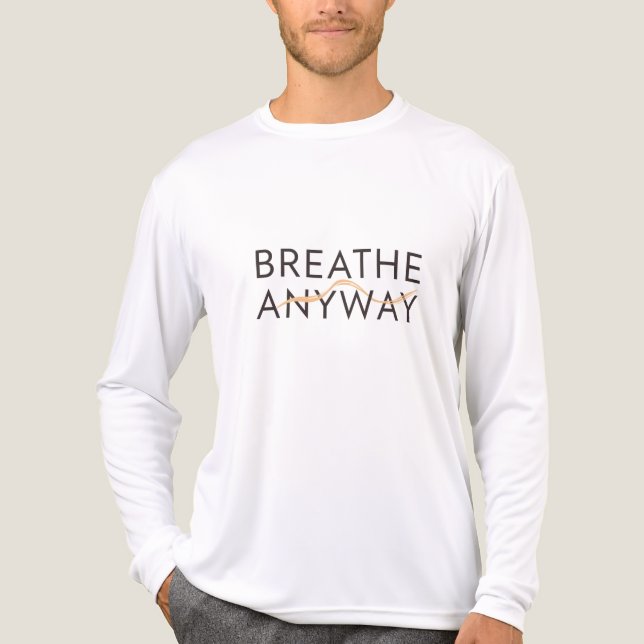 T-shirt En Tri-matière Breathe Anyway – Stress Awareness Minimal Yellow  (Recto)