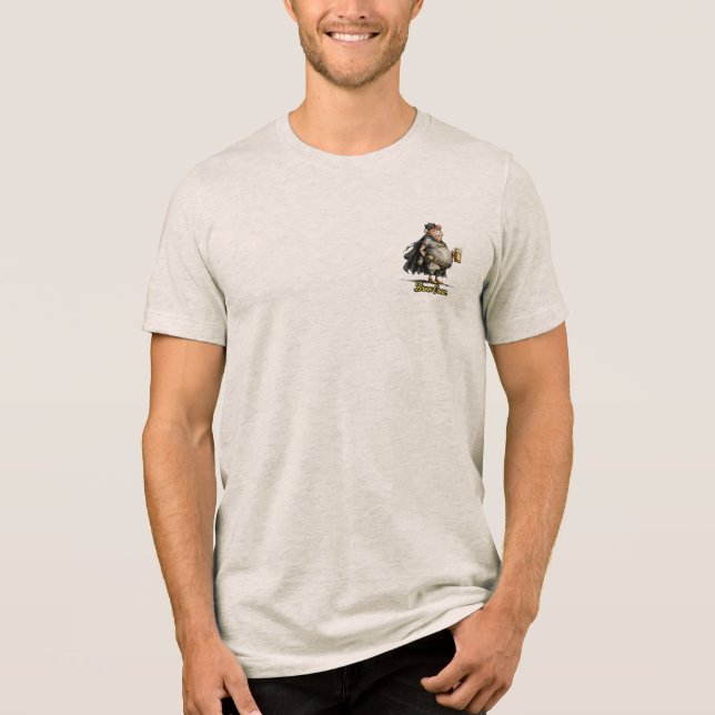 T-shirt En Tri-matière Brew Crew Beer Superhero Funny Tee (Recto)