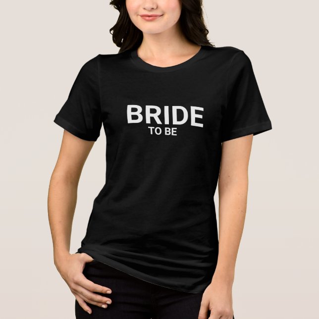 T-shirt En Tri-matière BRIDE TO BE T-Shirt - Elegant Engagement Party (Recto)
