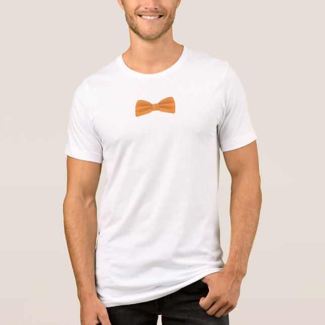 T-shirt En Tri-matière Bright Orange Bow Tie – Modern Fashion (Recto)