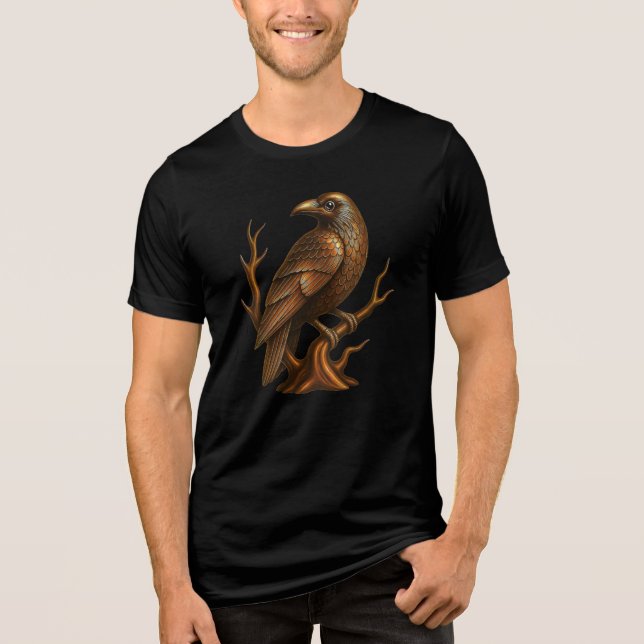 T-shirt En Tri-matière Bronze Bird Art (Recto)