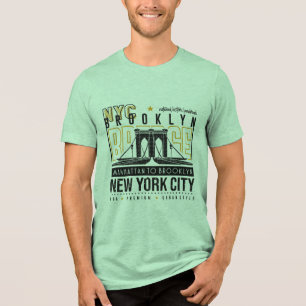 T-shirt En Tri-matière Brooklyn Bridge : L'icône historique du NYC