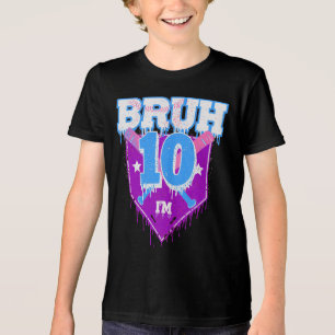 T-shirt En Tri-matière Bruh 1er Anniversaire Baseball Drie