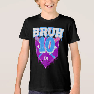T-shirt En Tri-matière Bruh 1er Anniversaire Baseball Drie