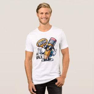 T-shirt En Tri-matière Bruh On Rentre, De Retour À L'école Professeur 