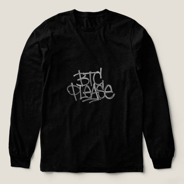 T-shirt En Tri-matière "BTC Please" (Noir) (Motif devant)