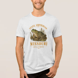 T-shirt En Tri-matière Bullfrog Emblème Vintage Région Show-Me