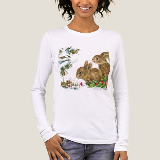 T-shirt En Tri-matière Bunnies and Bird Enjoy Snow