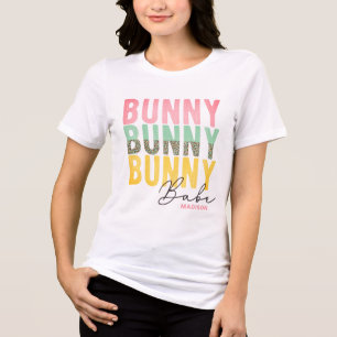 T-shirt En Tri-matière Bunny Babe mignonne Fille moderne Pâques personnal