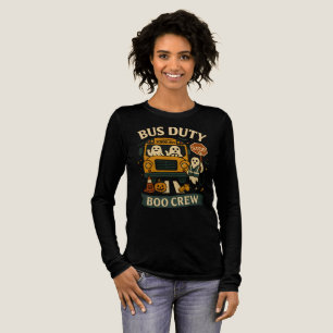 T-shirt En Tri-matière Bus service Boo Crew enseignant école Bus Hallowee