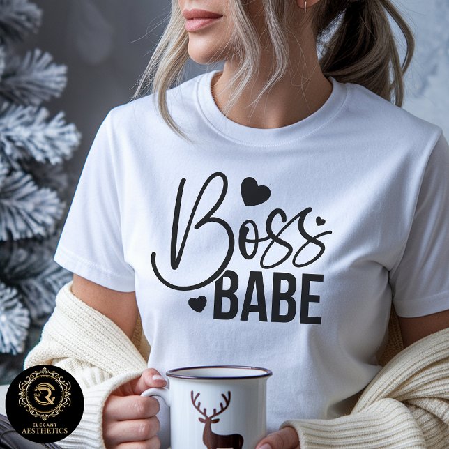 T-shirt En Tri-matière Business Casual Graphic Tee - Boss Babe  (Créateur téléchargé)