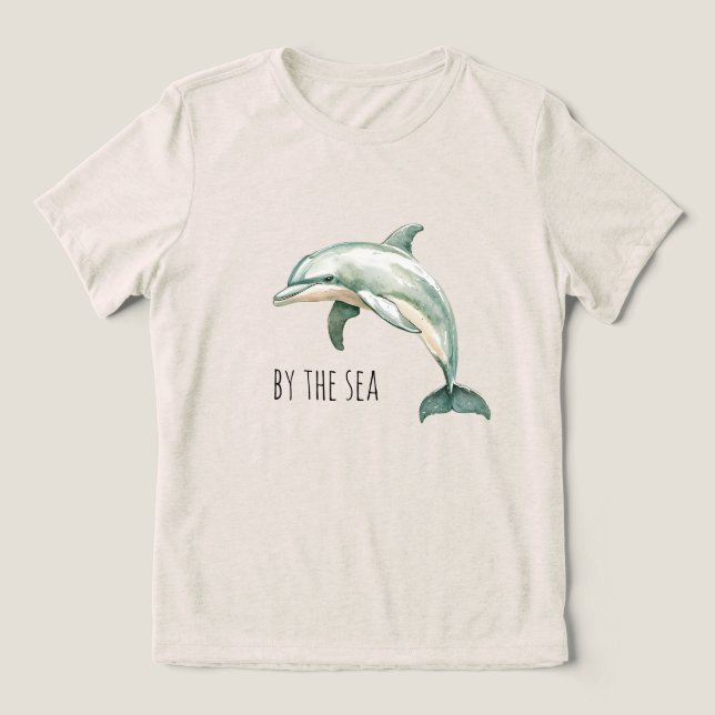 T-shirt En Tri-matière By the sea dolphin (Design Recto)