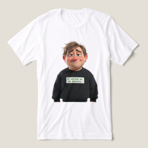 T-shirt En Tri-matière Ça a fonctionné sur ma machine Développeur épuisé 