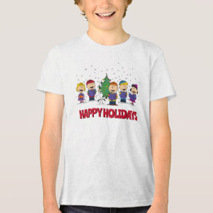 T-shirt En Tri-matière cacahuètes   Autour de l'arbre de Noël