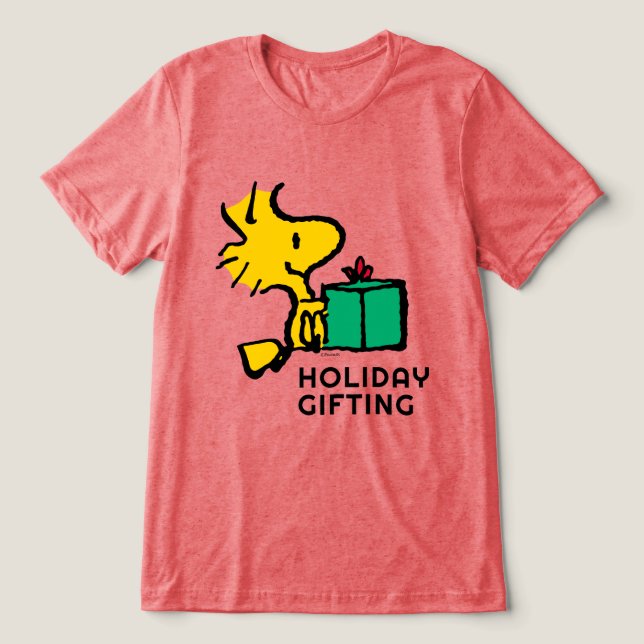 T-shirt En Tri-matière cacahuètes | Cadeau de Noël Woodstock (Design Recto)