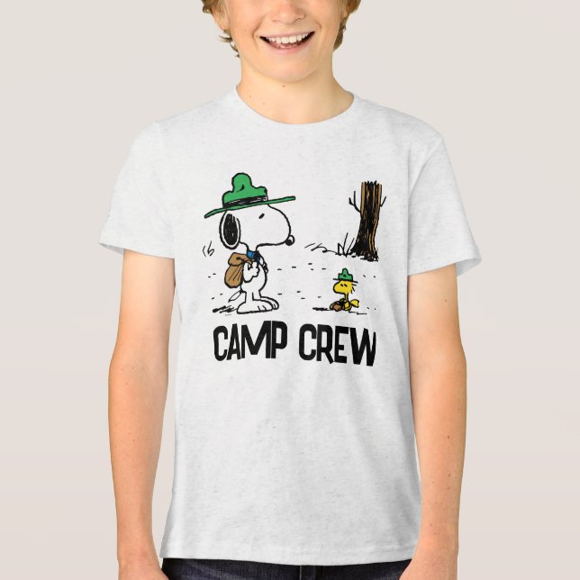 T-shirt En Tri-matière cacahuètes | Camping Snoopy & Woodstock (Recto)