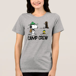 T-shirt En Tri-matière cacahuètes   Camping Snoopy & Woodstock