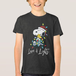 T-shirt En Tri-matière cacahuètes   L'amour et les lumières de Noël
