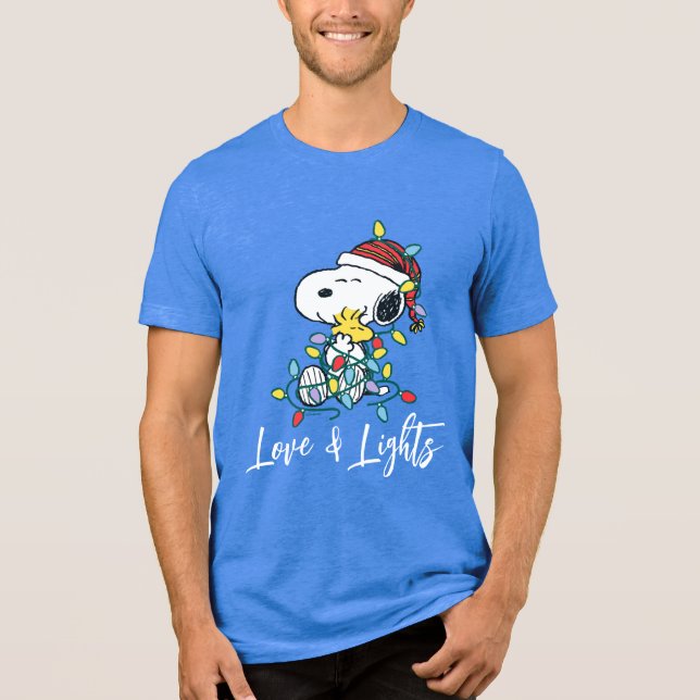 T-shirt En Tri-matière cacahuètes | L'amour et les lumières de Noël (Recto)