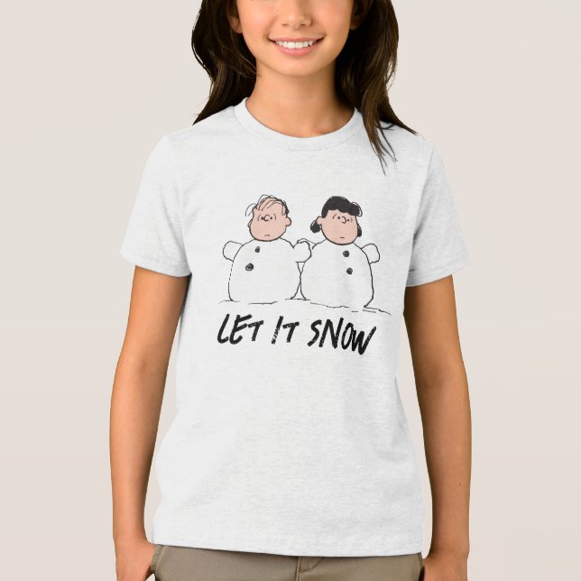 T-shirt En Tri-matière cacahuètes | Linus & Lucy Snowmen (Recto)